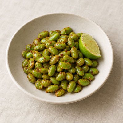 Edamame, chile & lime
