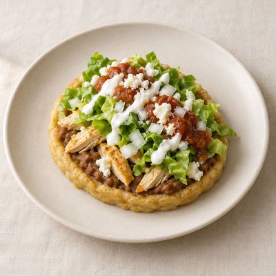 Chicken sopes
