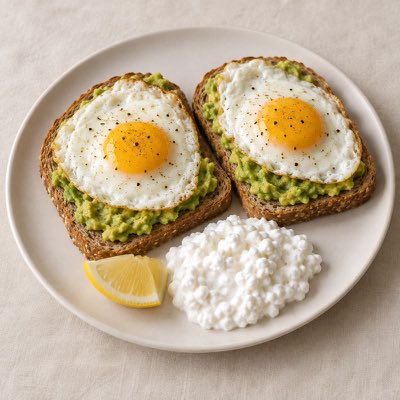Avocado toast & eggs