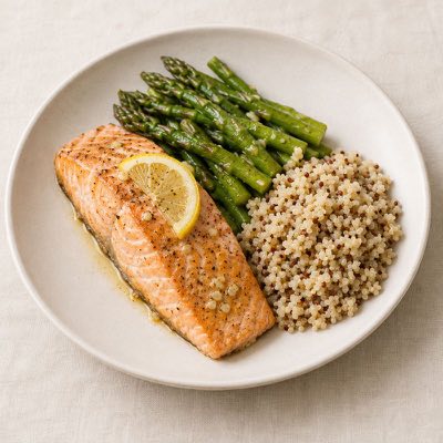 Lemon salmon & quinoa